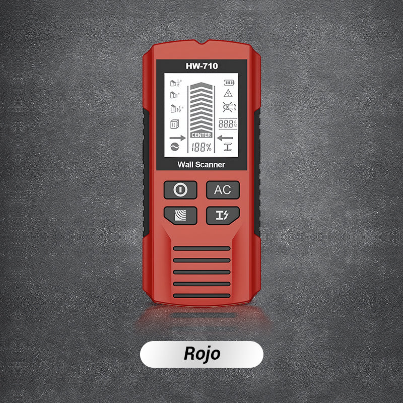 Detector manual multifunción de metales y paredes